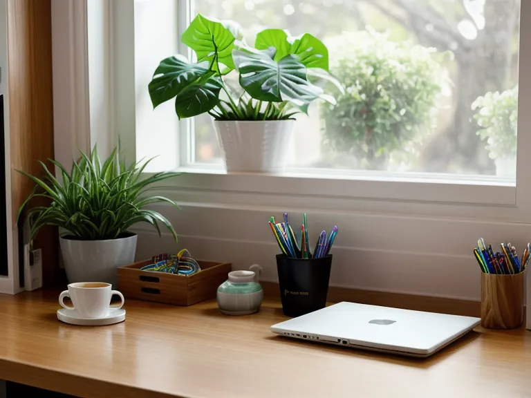 Snake plant on a home office desk, a low-maintenance pick for steadier indoor air quality