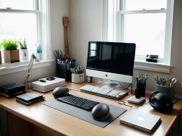 A rainy Pacific Northwest window beside a remote-work setup used for tracking focus and cognitive performance