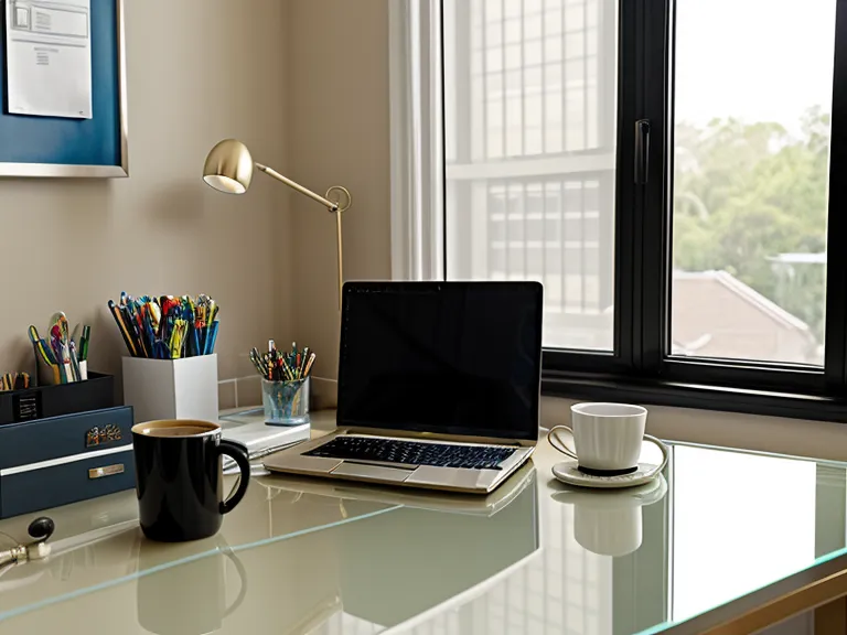 Noise-canceling headphones and a glass of water staged as part of a pre-work focus ritual in a living room office