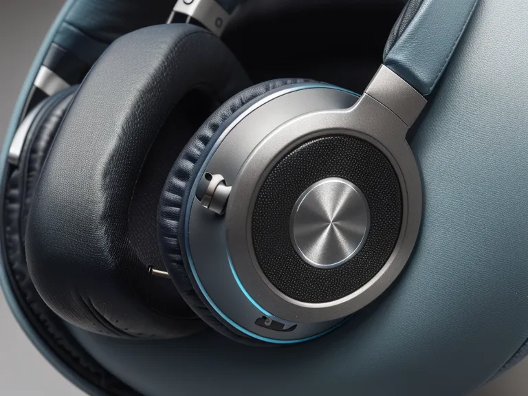 Close-up of noise-canceling headphones used for brainwave entrainment and focus.