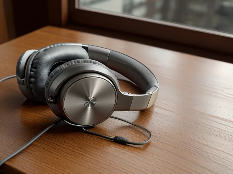 Headphones resting on a coding notebook on a desk, part of a cognitive support and brain health routine for coders