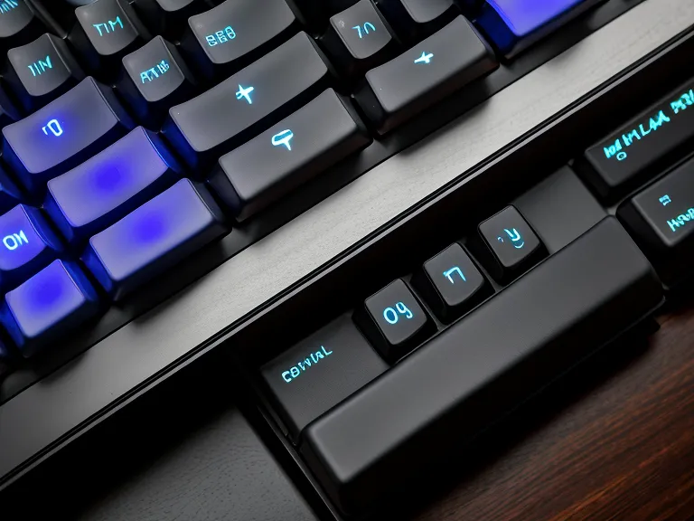 Close-up of a web developer working at a desk with soft monitor lighting.