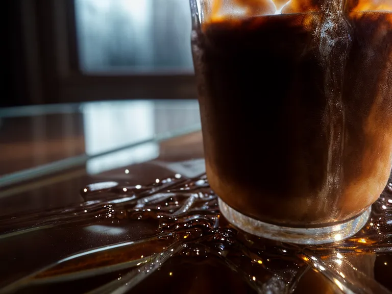 Cold brew coffee beside a mechanical keyboard in a remote work home office during a stalled deep work session