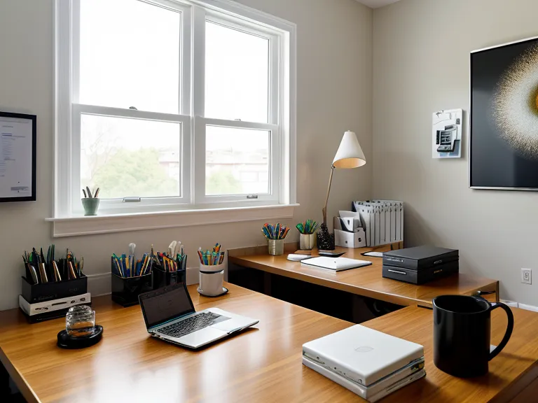 Neuro-Thrive nootropic supplement bottle beside a water glass on a developer's desk during a remote work focus session