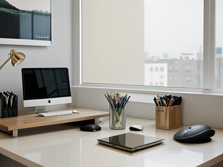Coffee mug and desk mid-morning crash during a web developer's remote work focus routine