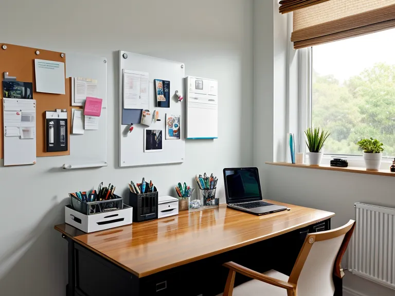 Standing desk setup used for a remote work focus routine