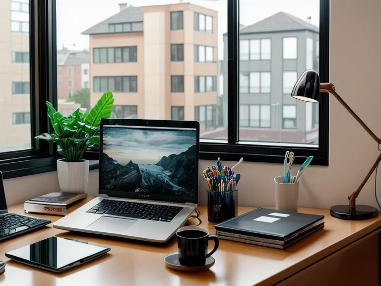 Headphones next to a coding screen, set up for a deep work focus session